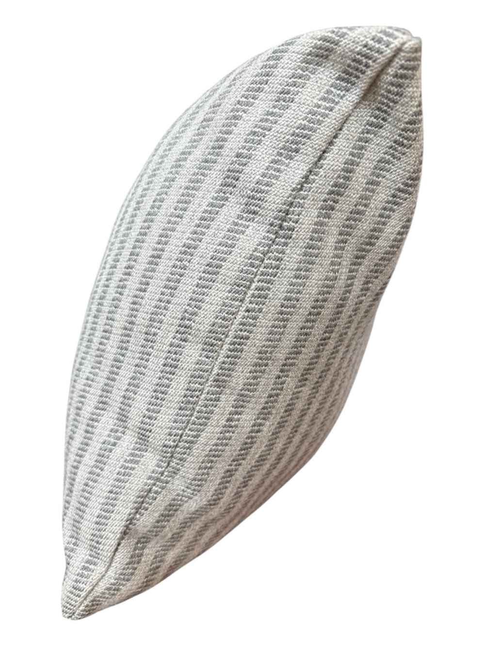 POTTERY BARN SUNBRELLA OUTDOOR LUMBAR PILLOW GREY STRIPES 22” x 10” - Picture 3 of 10